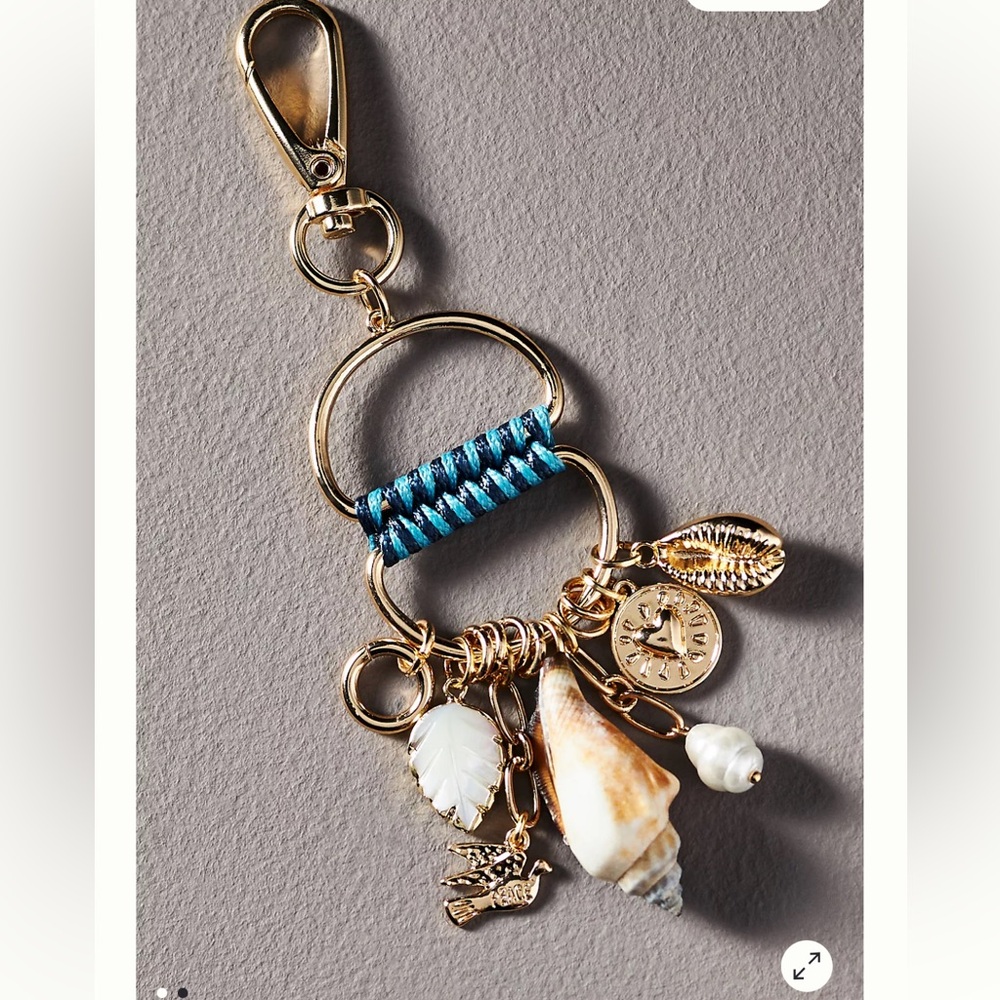 NWT Anthropologie Nautical Shell Bag Charm